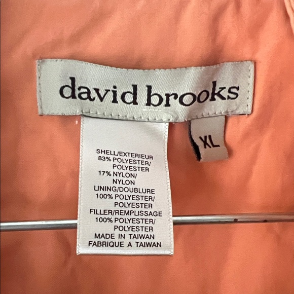 David Brooks Women's Quilted Jacket Orange Size XL EUC Casual Fall - Picture 3 of 5